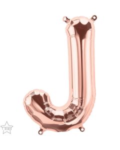 16 IN FOIL ROSE GOLD LETTER J AIR FILLED 1CTP-QUA-59722