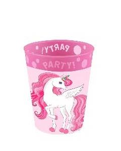 REUSABLE UNICORN PARTY CUP 250ML-PRO-95680