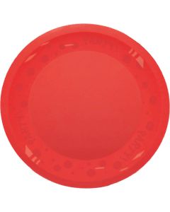 REUSABLE SEMI TRANSPARENT RED PARTY PLATE 21CM-PRO-96210