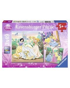 RAVENSBURGER 3X49PC PUZZLE DISNEY PRINCESS DREAMS-RVG-9411