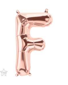 16 IN FOIL ROSE GOLD LETTER F AIR FILLED 1CTP-QUA-59714