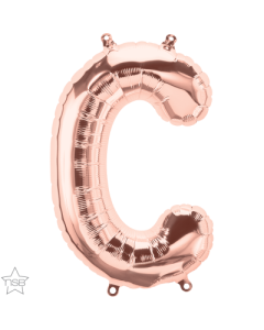 16 IN FOIL ROSE GOLD LETTER C AIR FILLED 1CTP-QUA-59708