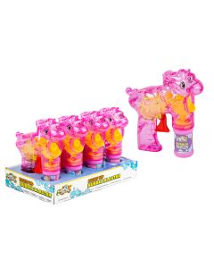 BUBBLETASTIC UNICORN BUBBLE GUN LIGHT UP-RMS-R05-1775