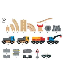 BRIO RAIL & ROAD LOADING SET-BRI-33210