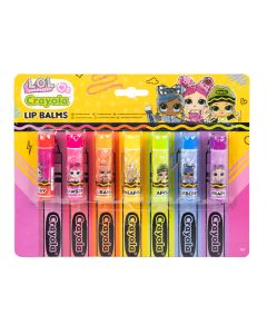 LOL SURPRISE CRAYOLA 7 PCE LIP BALM SET-RMS-42-0270