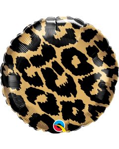 18 INCH FOIL RND LEOPARD SPOTS PATTERN 1CTP-QUA-13322