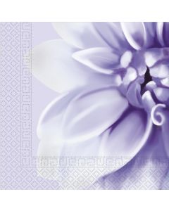 NAPKINS 3 PLY 33X33 LAVENDER DHALIA 20CT-PRO-93594