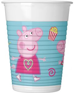 PEPPA PIG MESSY PLAY PLASTIC CUPS 200ML 8CT-PRO-94244