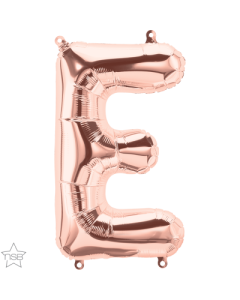 16 IN FOIL ROSE GOLD LETTER E AIR FILLED 1CTP-QUA-59712