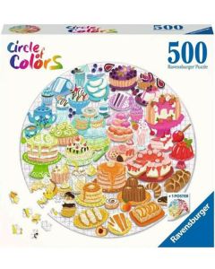 RAVENSBURGER 500PC PUZ CIRCLE OF COLOURS DESSERTS-RVG-17171