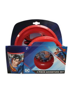 SUPERMAN 3PCE ADVENTURE EATING SET-LCY-83833