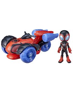 SPIDEY AND FRIENDS-GLOW TECH VEHICLE TECHNO RACER-HAS-F4531