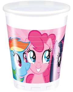 MLP RAINBOW PONY PLASTIC CUPS 200 ML 8CT-PRO-86902