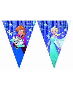 FROZEN SNOWFLAKES TRIANGLE FLAG BANNER 1CT-PRO-87903