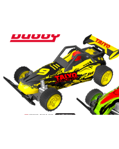 TAIYO RADIO CONTROL 1:40 MINI BUGGY RED AND YELLOW-TYS-400030A