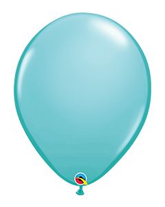 16 INCH LATEX PLAIN ROUND CARIBBEAN BLUE 50CTP-QUA-50323