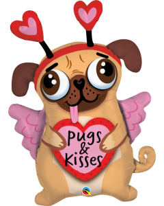 36 INCH FOIL PUGS AND KISSES 1CTP-QUA-78533