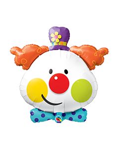 36 INCH FOIL SHAPE CUTE CLOWN 1CTP-QUA-49403