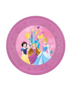 REUSABLE PRINCESS LIVE YOUR STORY PARTY PLATE 21CM-PRO-96265