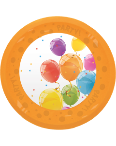 REUSABLE SPARKLING BALLOON PARTY PLATE 21CM-PRO-95972