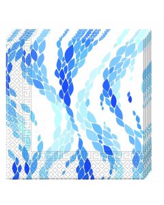 NAPKINS 3 PLY 33X33CM EDAY DESIGNS WAVES 20CT-PRO-85842