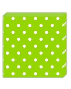 NAPKINS GREEN DOTS THREE PLY 33X33CM 20CT-PRO-83205