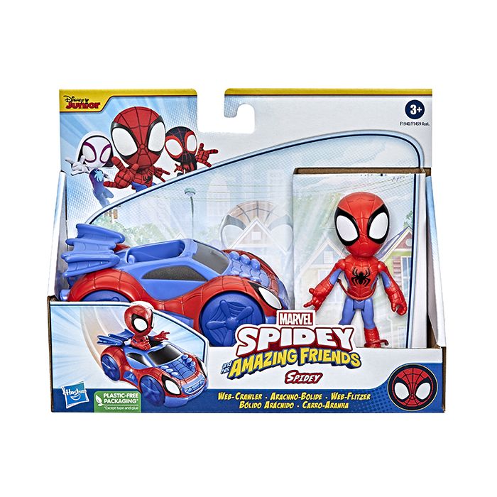 SPIDEY AND FRIENDS-VEHICLE AND FIGURE SPIDEY-HAS-F1940